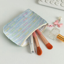 Makeup Bag Fabric Small Zipper Pouch for Women