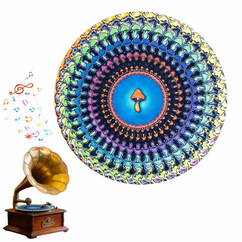 Zoetrope Slipmat 12 Inch Optical Illusion Turntable Mat 1