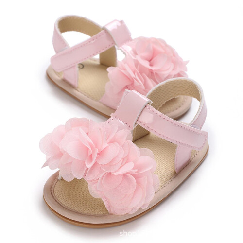 Baby Walking Sandals Rose Pink Soft Sole 1