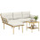 Outsunny Muebles de Jardín Beige 190 x 130 x 80 cm 1