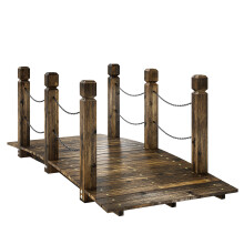 Puente de Jardín Marrón 151 x 68 x 54.5 cm