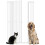 PawHut Barrera de Seguridad Blanco 104 x 3.5 x 150 cm 1