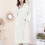 Women's Absorbent Quick-Dry Bathrobe White One Size 2