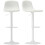 Homcom Taburetes de Bar Blanco 40.5 x 44 x 104 cm 1