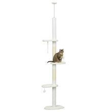 Árbol para Gato Blanco 48 x 32 x 255 cm