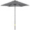 Outsunny Sombrilla de Jardín Gris 196 x 196 x 204 cm 1