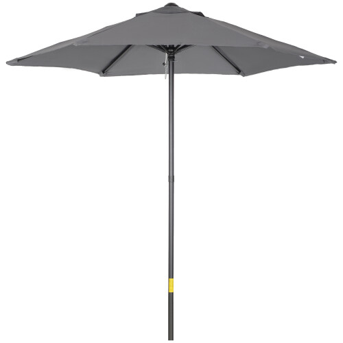 Outsunny Sombrilla de Jardín Gris 196 x 196 x 204 cm
