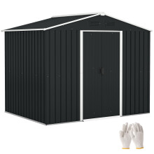 Caseta de Jardín Gris 236 x 174 x 190 cm