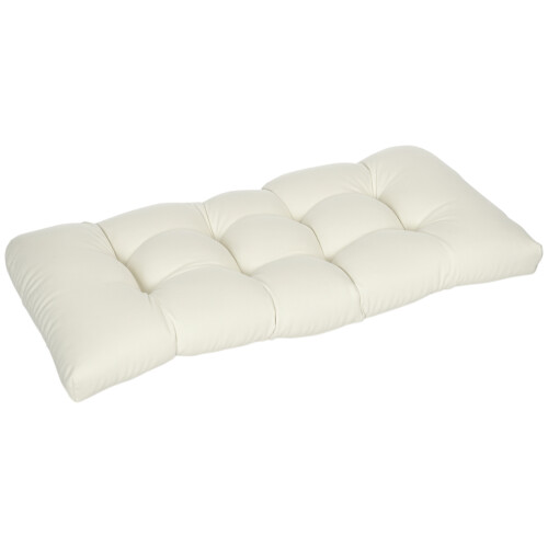 Outsunny Cojín para Banco Beige 110 x 48 x 8 cm