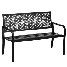Banco de Jardín Negro 127 x 63 x 83 cm