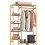 Homcom Perchero de Ropa Marrón 90 x 30 x 145 cm 1