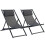 Outsunny 2 Tumbonas Plegables Gris 60 x 100 x 85 cm 1