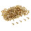 Metal Bunt Brads Pattern Clips 100 Pack 6x13mm Golden 3