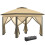 Outsunny Carpa Plegable Beige 330 x 330 x 288 cm 1