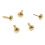 Metal Bunt Brads Pattern Clips 100 Pack 6x13mm Golden 6