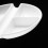 White Plastic Painting Palettes Round 3 pcs 2