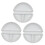 White Plastic Painting Palettes Round 3 pcs 4