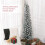 6ft Artificial Snowy Pencil Christmas Tree - White 6