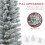 6ft Artificial Snowy Pencil Christmas Tree - White 7