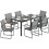 Outsunny Conjunto de Jardín Gris 150 x 80 x 73 cm 1