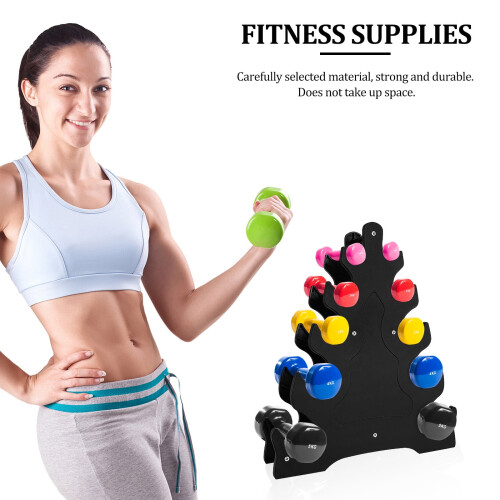 Hand Weight Rack Dumbbell Storage Rack Black 1 Piece 2