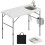 Outsunny Mesa Limpieza Pescado Blanco 127 x 68.5 x 113 cm 1