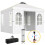 Outsunny Carpa Plegable Blanco 293 x 293 x 272 cm 1