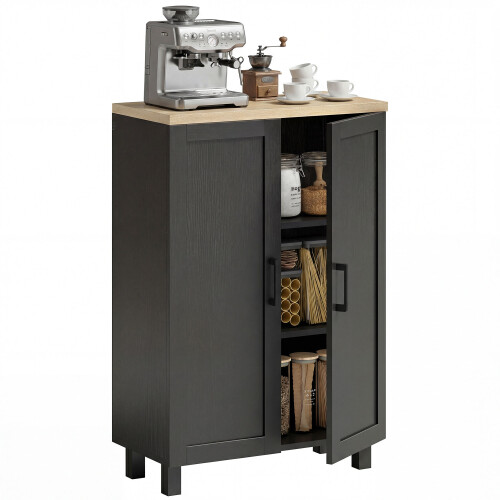 Homcom Aparador Negro 60 x 30 x 90 cm