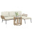 Outsunny Muebles de Jardín Beige 122 x 79 x 75 cm 1