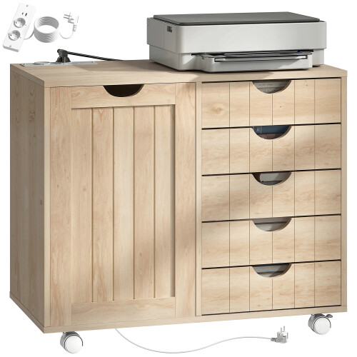 Homcom Mueble para Impresora Marrón 78 x 40 x 65.5 cm