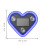 Solar-powered heart-shaped LED ambient light for car 3