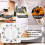 XILRVON Kitchen Mechanical Timer White Portable 2