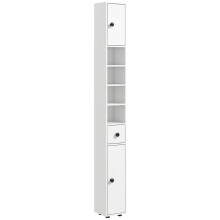 Mueble Auxiliar Baño Blanco 20 x 20 x 180 cm