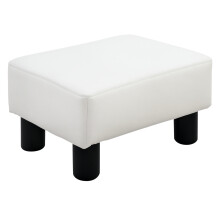Reposapiés Otomano Blanco 40 x 30 x 24 cm