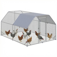 Gallinero Exterior Gris 280 x 380 x 195 cm