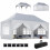 Outsunny Carpa Plegable Gris 598 x 300 x 315 cm 1