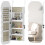 Homcom Armario Joyero Blanco 42 x 10.5 x 108 cm 1