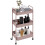 Homcom Carrito Auxiliar Rosa 45 x 30.6 x 79 cm 1