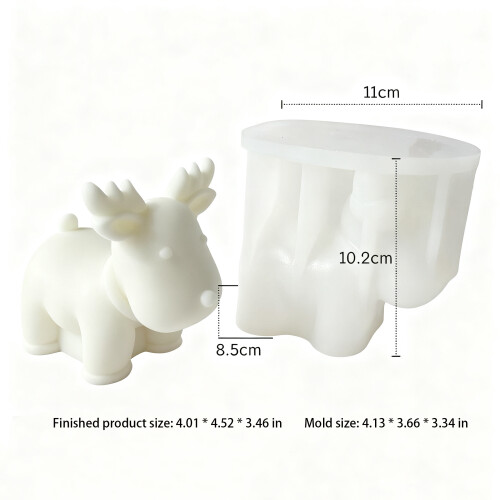 Christmas Reindeer Silicone Mold Set 2 pcs 1