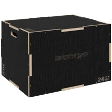 Cajón Pliométrico Negro 61 x 51 x 41 cm