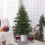 5ft Bushy and Bare Artificial Christmas Tree - Green 4