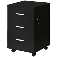 Cajonera de Escritorio Negro 40 x 40 x 61.5 cm