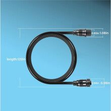 720106-1 EC M3 14W10 Transducer Extension Cable 14-Pin for Humminbird APEX XPLORE SOLIX and Onix Series Fish Finder 10Ft