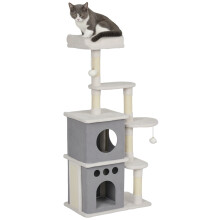 Rascador para Gato Beige 56 x 34 x 126 cm