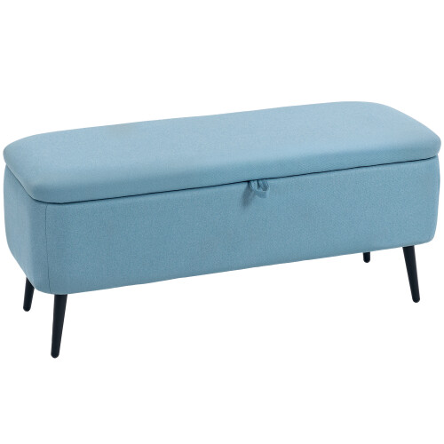 Homcom Banco Almacenaje Azul 101 x 38.5 x 44.5 cm