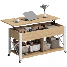 Mesa Centro Elevable Bicolor 105 x 50 x 67 cm