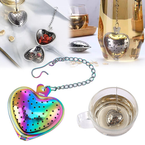 Heart-Shaped 304 Stainless Steel Tea Infuser 1