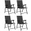 Outsunny Sillas Plegable Negro 62 x 58 x 97 cm 1