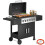 Outsunny Barbacoa de Ga Negro 135 x 51 x 101 cm 1