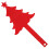 Mailbox Alert Flag Replacement Kit Red 5